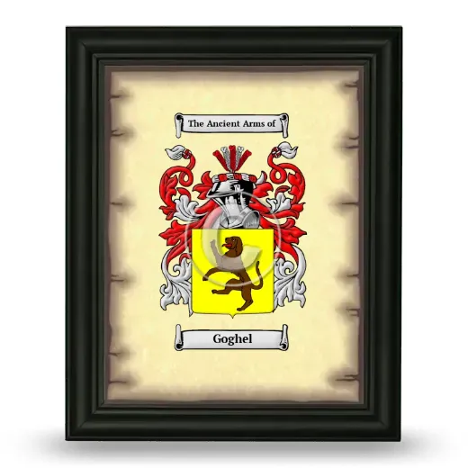 Goghel Coat of Arms Framed - Black