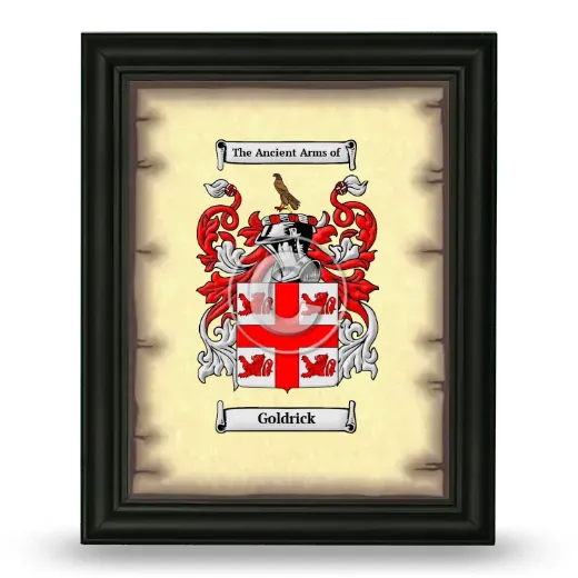 Goldrick Coat of Arms Framed - Black