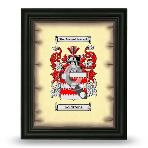 Goldstone Coat of Arms Framed - Black