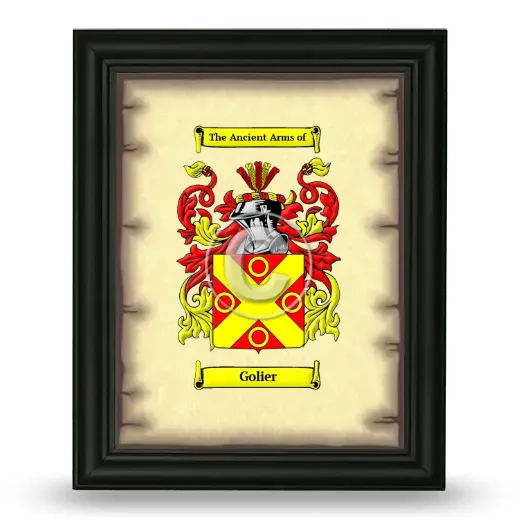Golier Coat of Arms Framed - Black