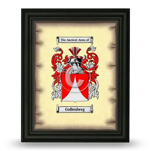 Gollenberg Coat of Arms Framed - Black
