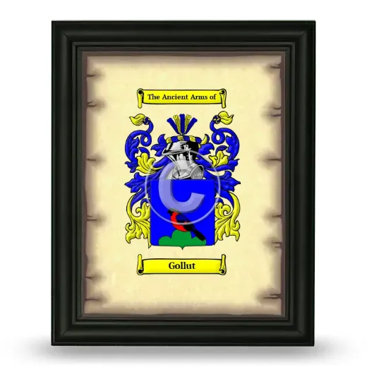 Gollut Coat of Arms Framed - Black