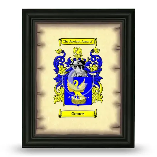 Gomez Coat of Arms Framed - Black