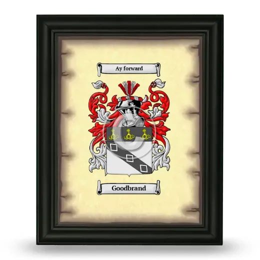 Goodbrand Coat of Arms Framed - Black