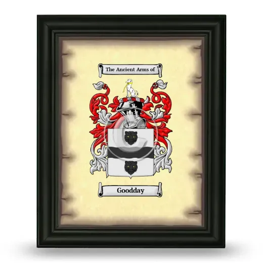Goodday Coat of Arms Framed - Black