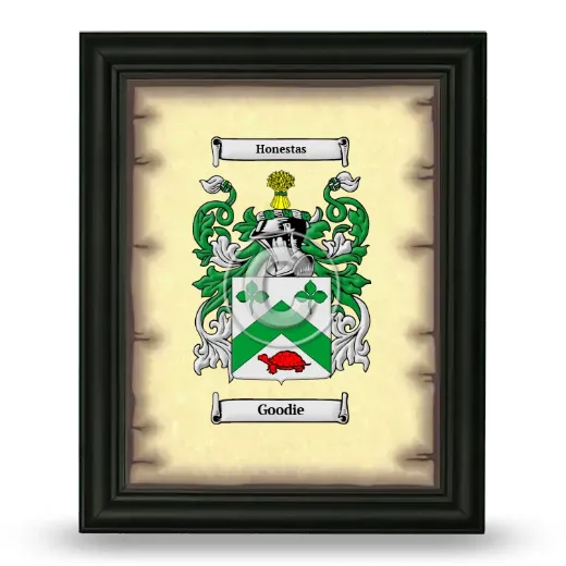 Goodie Coat of Arms Framed - Black