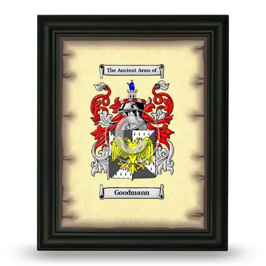 Goodmann Coat of Arms Framed - Black