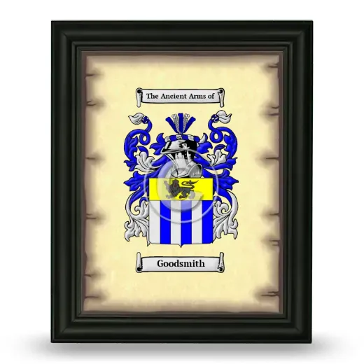 Goodsmith Coat of Arms Framed - Black
