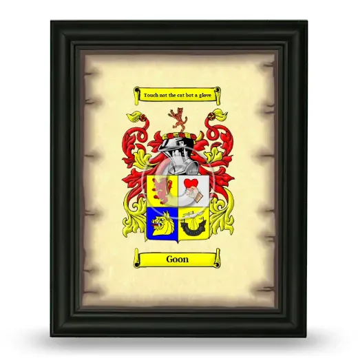 Goon Coat of Arms Framed - Black
