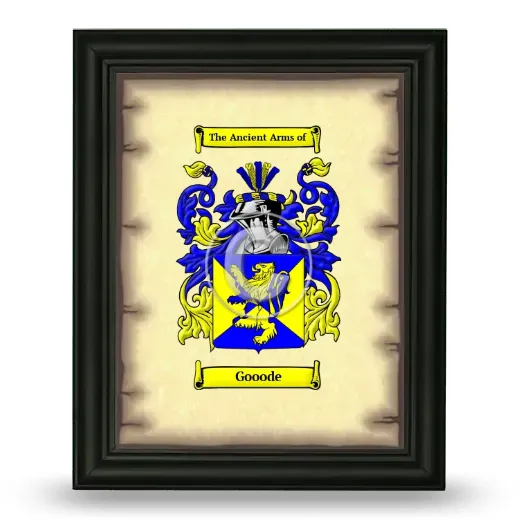 Gooode Coat of Arms Framed - Black