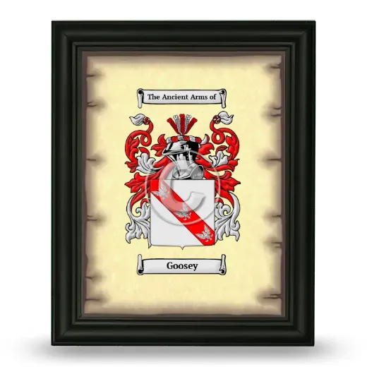 Goosey Coat of Arms Framed - Black