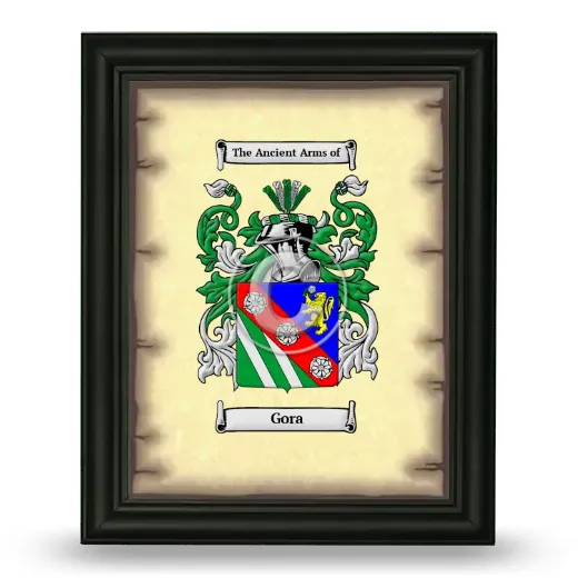 Gora Coat of Arms Framed - Black