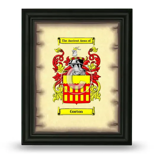 Gorton Coat of Arms Framed - Black