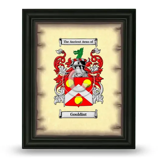 Gouldint Coat of Arms Framed - Black