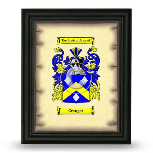 Granger Coat of Arms Framed - Black