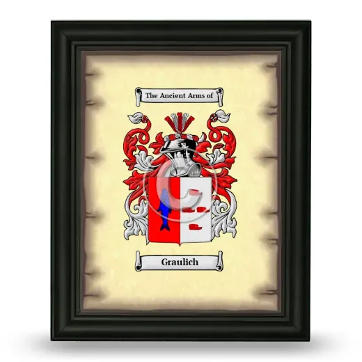 Graulich Coat of Arms Framed - Black