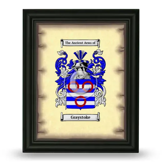 Graystoke Coat of Arms Framed - Black
