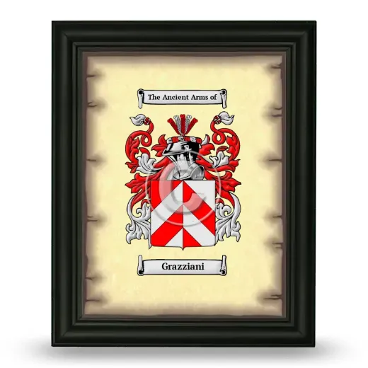 Grazziani Coat of Arms Framed - Black