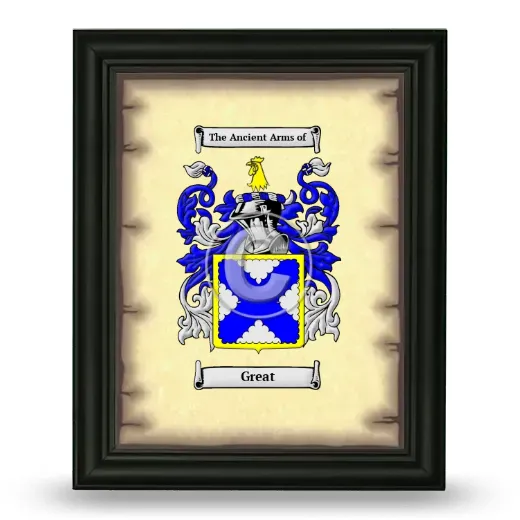 Great Coat of Arms Framed - Black