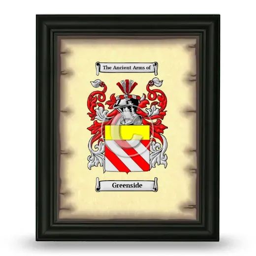 Greenside Coat of Arms Framed - Black