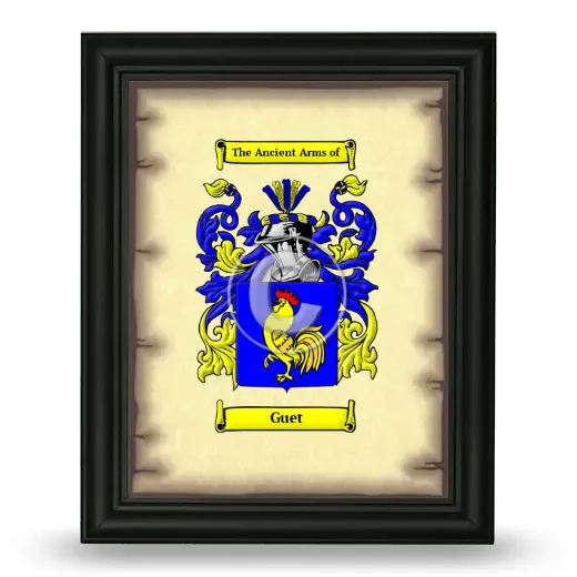 Guet Coat of Arms Framed - Black