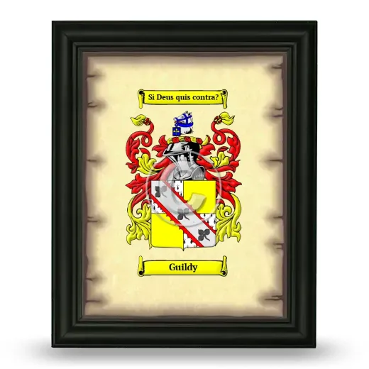 Guildy Coat of Arms Framed - Black