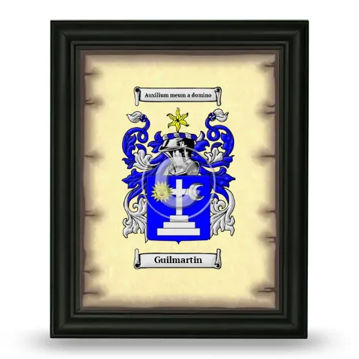Guilmartin Coat of Arms Framed - Black