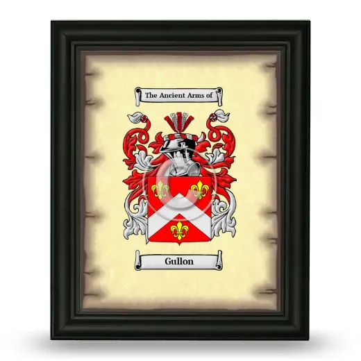 Gullon Coat of Arms Framed - Black