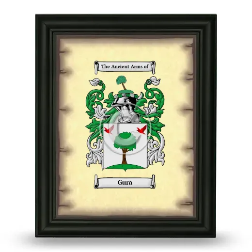 Gura Coat of Arms Framed - Black