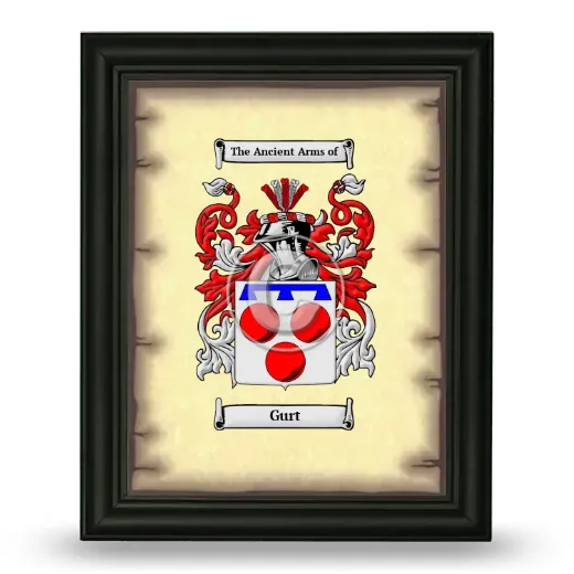 Gurt Coat of Arms Framed - Black