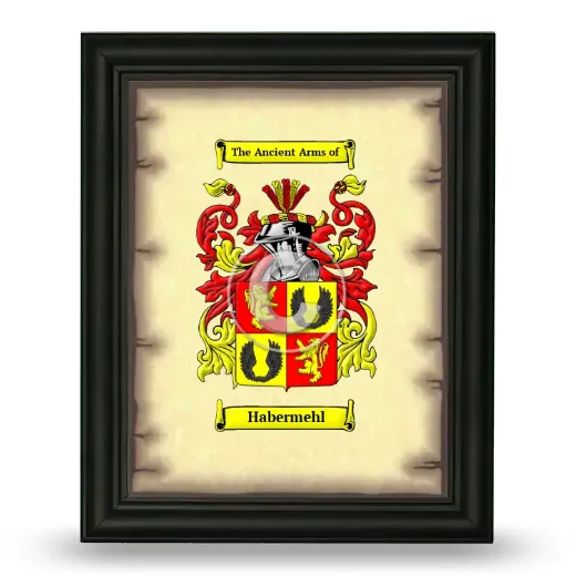 Habermehl Coat of Arms Framed - Black