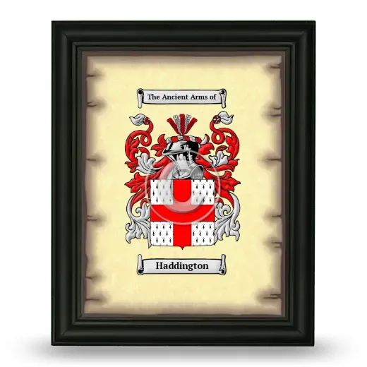 Haddington Coat of Arms Framed - Black
