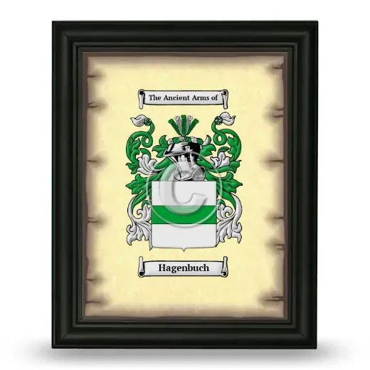 Hagenbuch Coat of Arms Framed - Black
