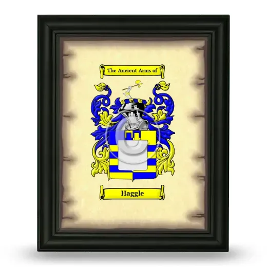 Haggle Coat of Arms Framed - Black