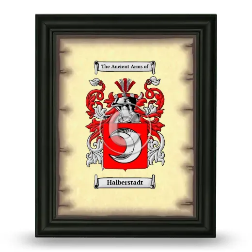 Halberstadt Coat of Arms Framed - Black