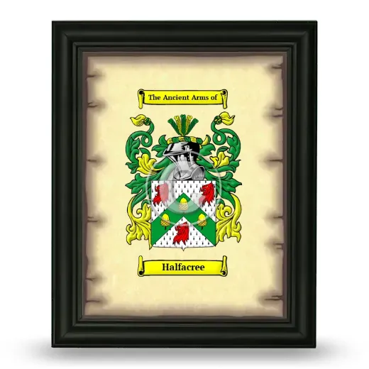 Halfacree Coat of Arms Framed - Black