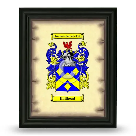 Halfhead Coat of Arms Framed - Black