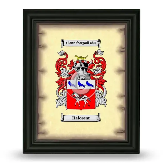 Halorent Coat of Arms Framed - Black