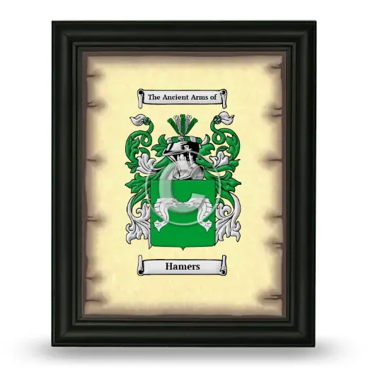 Hamers Coat of Arms Framed - Black