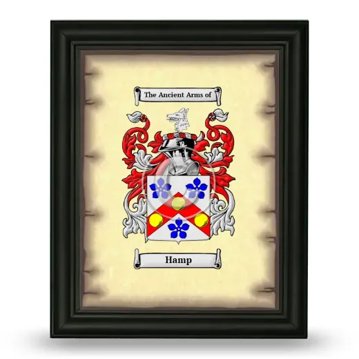 Hamp Coat of Arms Framed - Black