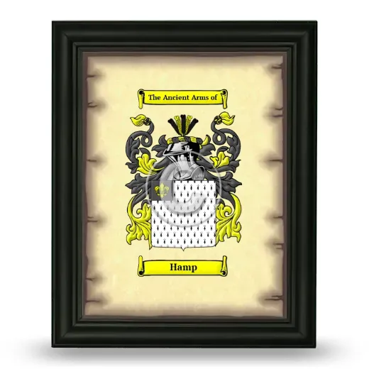 Hamp Coat of Arms Framed - Black