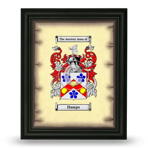 Hamps Coat of Arms Framed - Black
