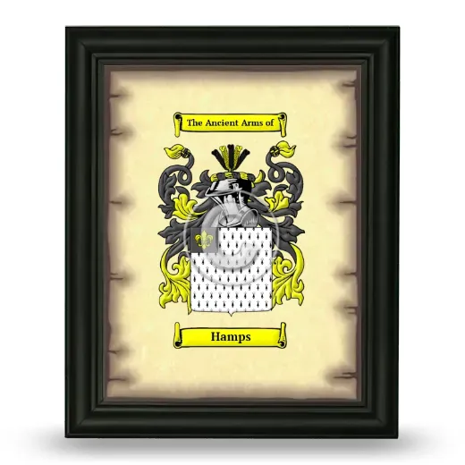 Hamps Coat of Arms Framed - Black