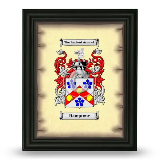 Hamptone Coat of Arms Framed - Black