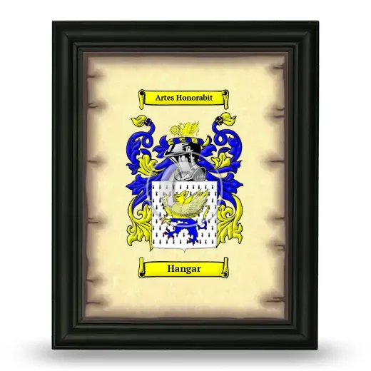 Hangar Coat of Arms Framed - Black