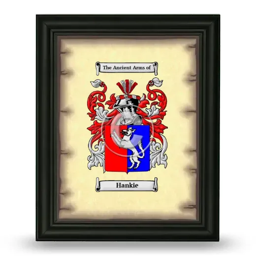 Hankie Coat of Arms Framed - Black