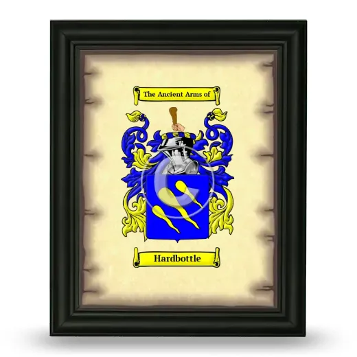 Hardbottle Coat of Arms Framed - Black
