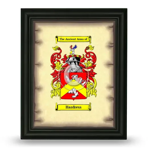 Hardress Coat of Arms Framed - Black