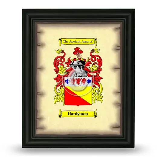 Hardymon Coat of Arms Framed - Black
