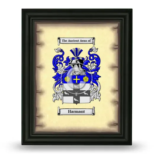 Harmant Coat of Arms Framed - Black